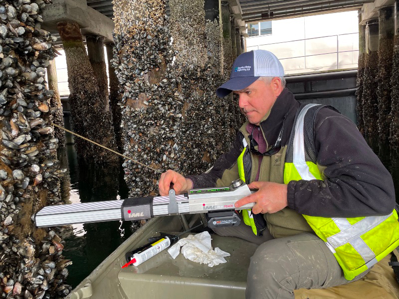 Waterfront Inspection being performed at US Naval Station in Washington