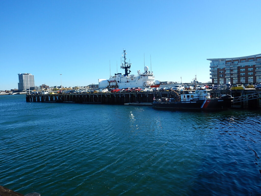 Aerial image of the USCG Boston Waterfront